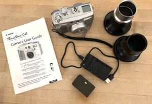 Canon PowerShot G2 Digital Camera With Case, New Battery +2 Bonus Lenses Tested - Picture 1 of 20