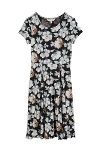 SIZE 24P SEASALT DARK FLORAL JERSEY MIDI DRESS BNWT - Picture 1 of 1
