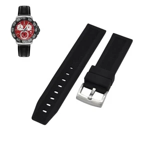 Correa de reloj de goma negra de 20 mm para Tag Heuer Formula 1 BT0714 CAH1112 - Imagen 1 de 7