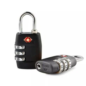 2pcs 3Dial TSA Security Locks Travel Luggage Combination Code PadLock Suitcase - Picture 1 of 11