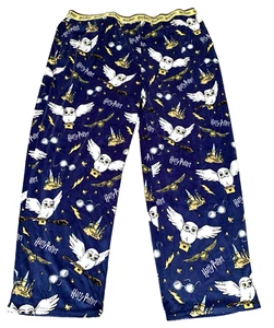 NEW Harry Potter Women's Soft Plush Sleep Lounge Pajama Pant Bottoms Size 2X - Picture 1 of 9