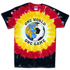 T-shirt cravate teinture manches courtes de football Allemagne Coupe du monde One World Soccer
