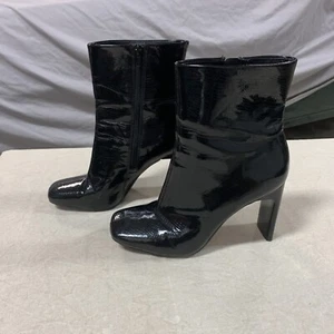 Mix No. 6 Women's Black Boots Synthetic Crocodile/ Animal skin SZ 7 1/2 M - Picture 1 of 7