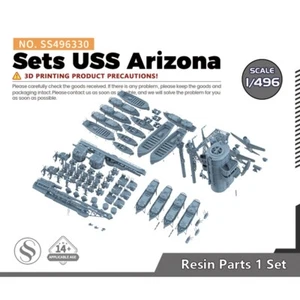 Juegos de actualización de modelo SSMODEL 330 1/496 USS Arizona - Imagen 1 de 4