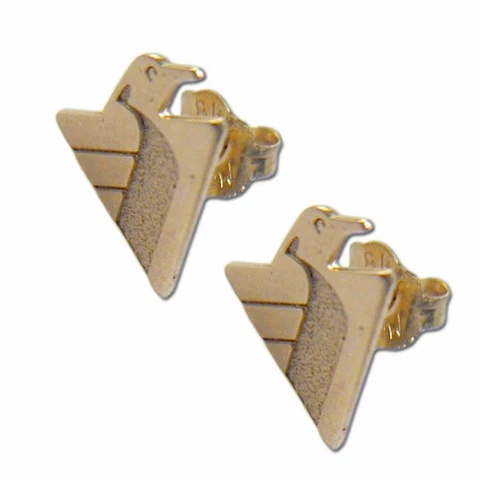Pittsburgh Penguins Logo 14 kt Gold Earrings Cover