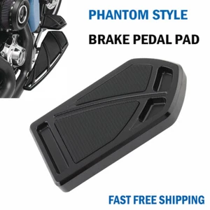 Phantom CNC Brake Pedal Pad Cover For Harley Touring Road Street Glide Softail - Picture 1 of 9