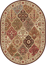 7x10 Elegance Multi Traditional Panel 5120 Area Rug - Approx 6'7'' x 9'6''Oval