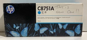HP C8751A Cyan Ink Cartridge - 775ml - Zdjęcie 1 z 3
