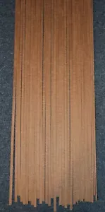 Curly genuine South American mahogany binding strips. Sold in sets of two. - Picture 1 of 5
