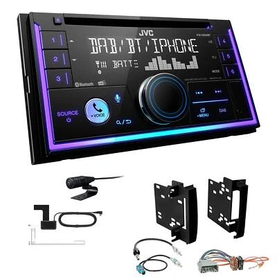 JVC KW-DB95BT Autoradio Bluetooth DAB+ für Chrysler Sebring 2007-2010 schwarz - Bild 1 von 4