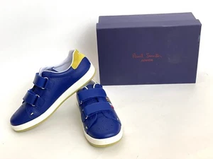 Paul Smith junior shoes blue leather Rabbit Straps size 34 NEW IN BOX - Picture 1 of 5