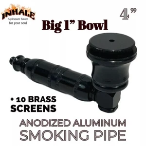 Inhale®️ 4" große Kammer große Party Bowl Tabakpfeife mit 10 Messingschirm - Bild 1 von 1