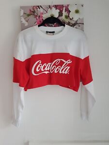Zara Coca Cola Cropped Sweatshirt, Uk Size S 8-10 BNWT