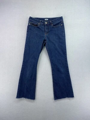 Pantalones de mezclilla halógenos para mujer talla 6 lavado oscuro tiro medio corte bootcut Foto 1 de 4