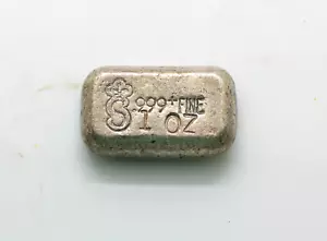 Barra de plata SILVERMAT 1 OZ .999 ultra rara de colección generación 1, barra de prueba - Imagen 1 de 3