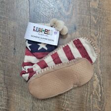 New LUK-EES by MUK LUKS Womens Slipper Socks S/M Shoe Size 5-7