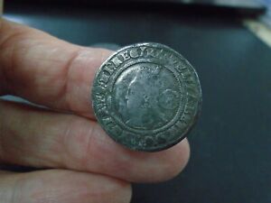 QUEEN ELIZABETH 1st SILVER HAMMERED SIXPENCE IM CORONET  SUPERB COINDITION,