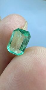 0.90 Ct  Emerald Cut Top Quality Natural Emerald From Chitral Pakistan.
