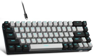 MageGee Portable 60% Mechanical Gaming Keyboard, MK-Box LED Backlit Compact 68 K - Picture 1 of 6