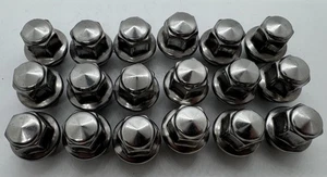 OEM Ford Lug Nuts ACPZ-1012-M Set of 18 Chrome Bulge Nuts – Some Wear - Picture 1 of 3