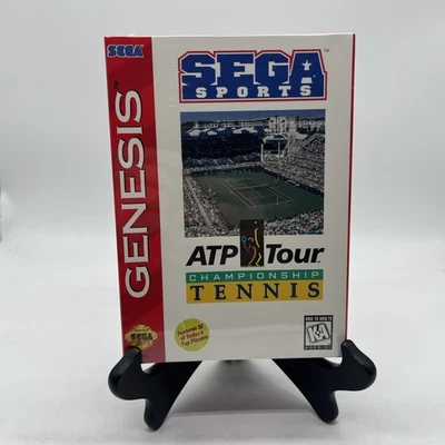 New ATP Tour Championship Tennis (Sega Genesis, 1994) Sealed Unpunched Hangtab - Image 1 of 4
