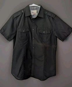 Sovereign Code Shirt Mens Size Small Dark Gray Button Up - Picture 1 of 4