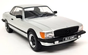 KK 1/18 Mercedes Benz 500 SLC 6.0 AMG C107 1985 Silver Diecast Scale Model Car - Picture 1 of 8