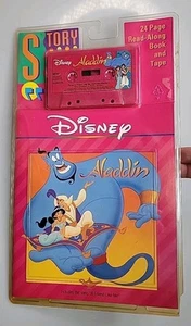 Vintage Disney Aladdin Book And Cassette Tape 1992 Read And Sing Along Sealed - Picture 1 of 2