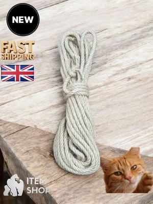 10M Cat Natural Sisal Rope for Scratching Post Tree Replacement Home Decoration  - Image 1 of 4
