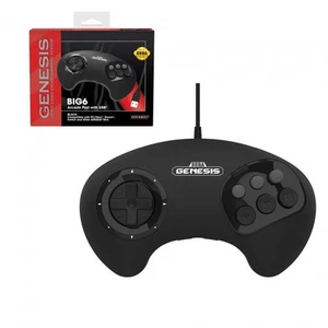 Retro-Bit SEGA Genesis BIG6 Wired Arcade Pad for Switch and PC NEW - Picture 1 of 11