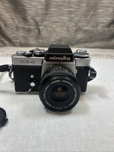 Minolta XE-5 35mm camera -w/ Minolta 28MM Lens - Vintage SLR W/ Strap. Untested - Picture 1 of 10