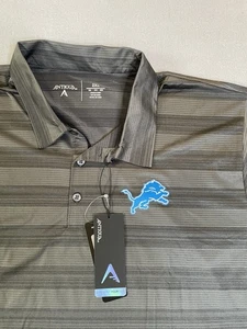 Polo a Rayas Gris y Negro Detroit Lions - Talla 2XL - NUEVO CON ETIQUETAS - Imagen 1 de 11