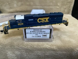 Intermountain N Scale CSX "Dark Future" YN3 SD40-2 "BODY SHELL ONLY" Rd#8838 NIB - Picture 1 of 7