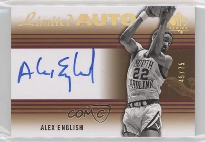 2014-15 SP Authentic Limited Auto /75 Alex English #1 Auto HOF - Image 1 of 2