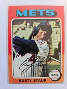 1975 TOPPS RUSTY STAUB #90 EX/MT - Foto 1 di 2