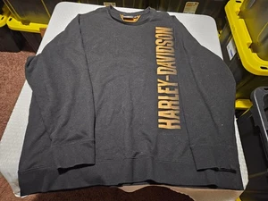 Sudadera con cuello redondo negro para hombre Harley Davidson Motorcycle Heavyweight 4XL - Imagen 1 de 8