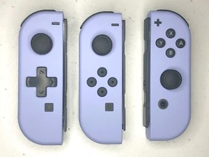NEW Nintendo Switch Custom Joy-Con Soft Touch Purple Joy Cons Controllers D-PAD - Picture 1 of 14
