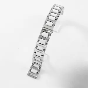 High Quality 3 Beads Stainless Steel Ceramic Watch Band Strap 12-22mm Universal - Picture 1 of 14