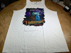 NWT RARE Vintage Disney Tower of Terror Twilight Zone SURVIVED Tank Top Size XL - Picture 1 of 8
