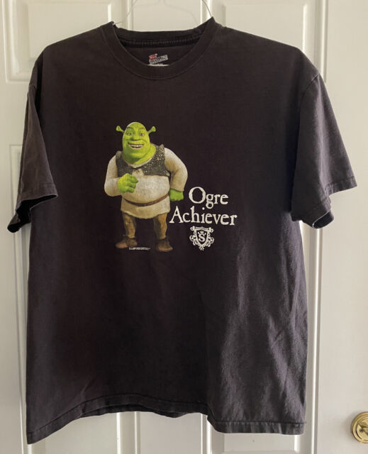 Dreamworks Mens Black Shrek Bored Meme Tee Short Sleeve T-Shirt Small 