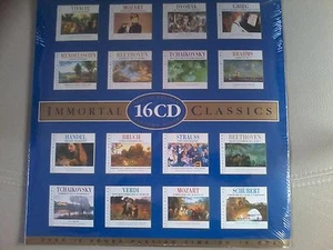 Immortal Classics Special Edition 16CD Picture Discs NEU Mozart Beethoven Brahms - Imagen 1 de 2