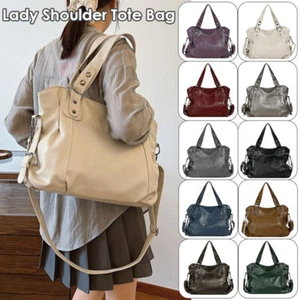 Bolso de Hombro para Mujer Cuero PU Gran Capacidad Bandolera Bolso de Mano Bolso de Mano - Imagen 1 de 21