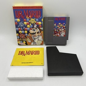 Nintendo NES Dr. Mario con Funda Manual + Caja Aut&eacute;ntica Probada y Funcionando 1990