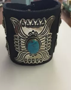 Leather Cuff Bracelet - Picture 1 of 5