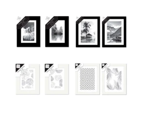 Picture Frames BLACK/WHITE Modern Photo Poster Frame/Studio Style Frame - Picture 1 of 14