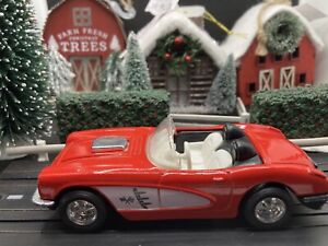Vintage TootsieToy 1959 Chevy Corvette - Red/Diecast & Plastic 1:32 Scale