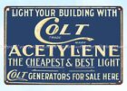 Wholesale Home Decor Colt Acetylene Generators Metal Tin Sign