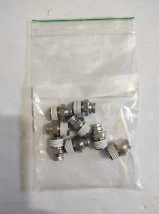 Cfz. Nr.8 SMC Fitting "D" Edelstahl KQB2H08-02S 1x Außengewinde G1/4" 1x Rohr 6-8 - Bild 1 von 1