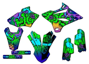 2019-2021 YZ 85 ZANY Blue Senge Graphics Kit Compatible with Yamaha - Picture 1 of 10
