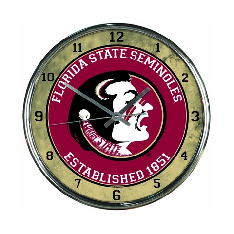 NCAA Florida State Seminoles Chrome Clock Cover
